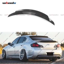 For 09-13 Infiniti G25 G37 G35 Sedan Highkick Carbon Fiber Trunk Spoiler Wing