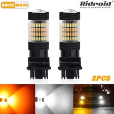 2x 3157 Switchback Led Turn Signal Lights White Amber Dual Color 4157na 3457a 2x 3157 Switchback Led Turn Signal Lights White Amber Dual Color 4157na 3457a