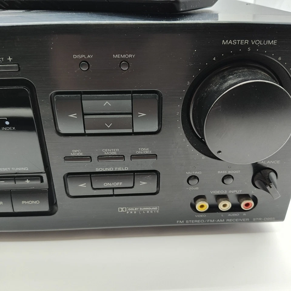 Vintage Sony STR-D965 A/V Dolby Pro-Logic Surround Receiver w/Remote Bundle - Image 4 of 4