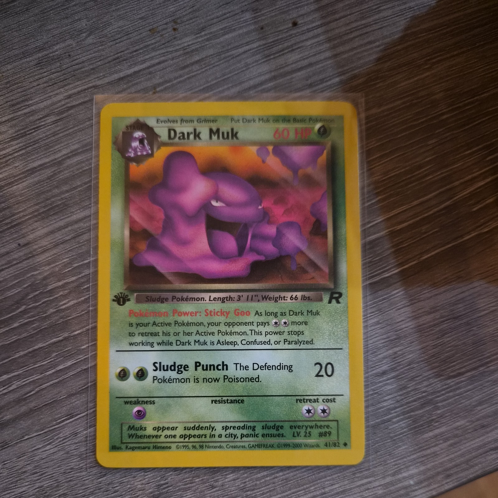 Pokémon TCG Dark Muk Team Rocket 41/82 Regular 1ST EDITION Non Holo - NM