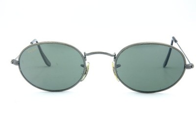 ヴィンテージ サングラス オーバル メタル B&L RAY-BAN USA Vintage B&L Ray-Ban W0969 XPAS Oval Gunmetal Sunglasses Made in