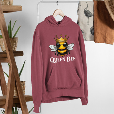 Bienenkönigin Hoodie Weltbienentag süß Cartoon Hummel Honig Neuheit Geschenk