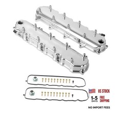ed Cast Aluminum Tall Valve Covers with Coil Compatible GM LT 5.3 6.2 Polish