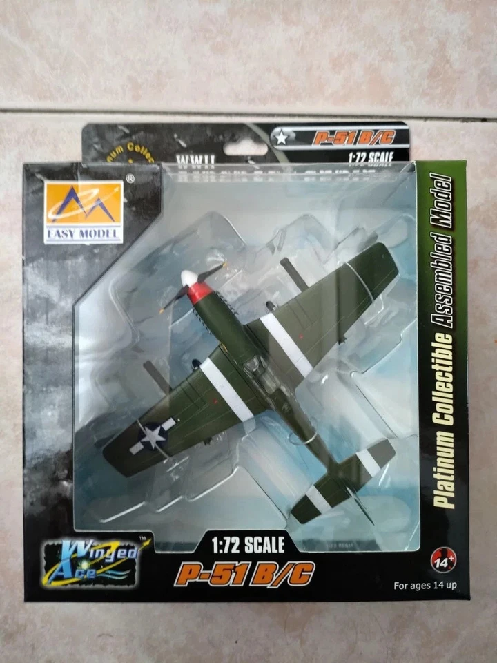 Avión 1/72 modelo fácil norteamericano P51 B/C Mustang EE. UU. Ejército Segunda Guerra Mundial EE. UU. P 51 - Imagen 1 de 1