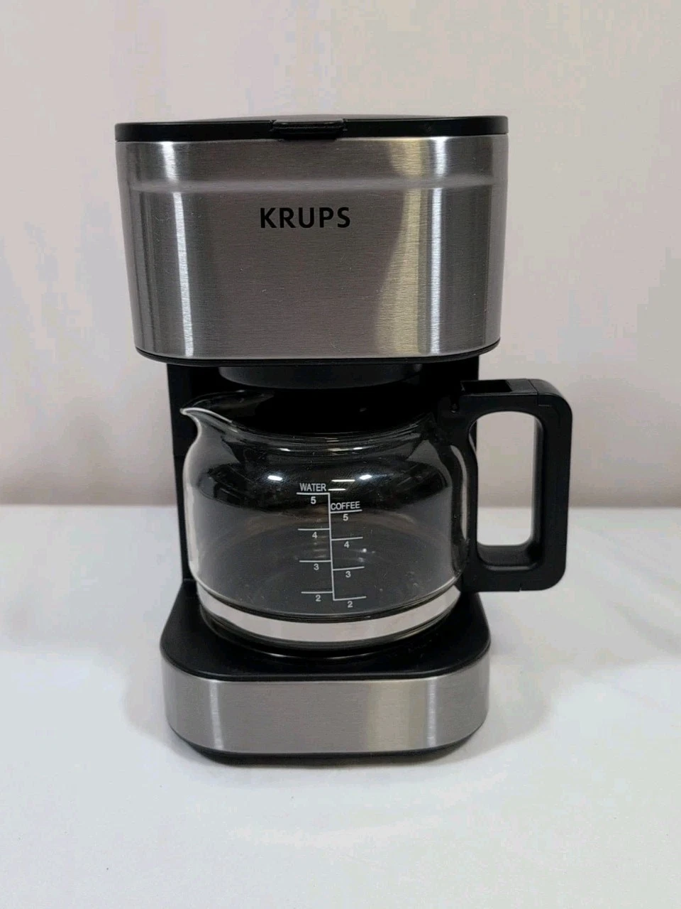 KRUPS Simply Brew Compact 5 Cup Coffee Maker: Stainless Steel Design