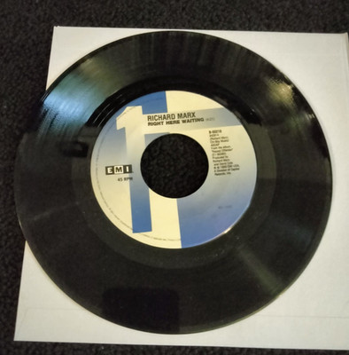 RICHARD MARX RIGHT HERE WAITING WAIT FOR THE SUNRISE 7'' SINGLE 45 VINYL EMI 1989