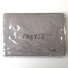 FRETTE Lanterns Jacquard King Sham Pillow Case, Zinco, 20x28" Cotton, Portugal