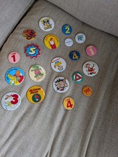 Badges collection of badges some over 30 years old collected over years