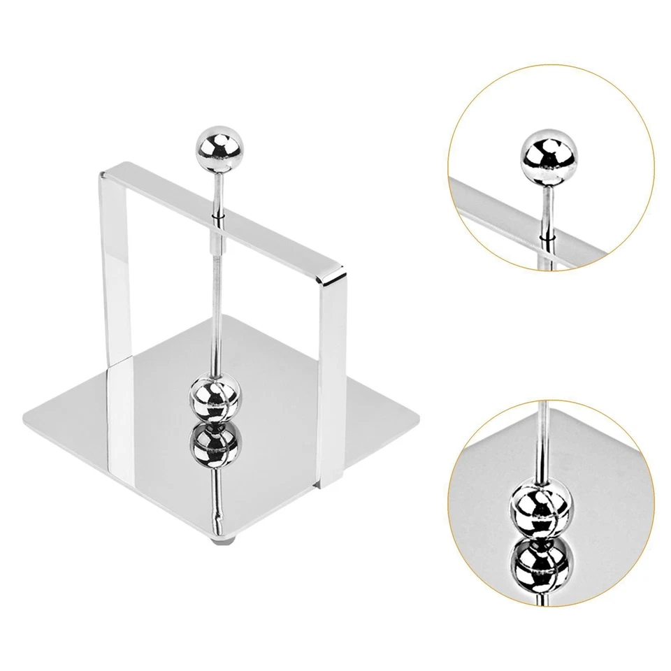 Portatovaglioli Portatovaglioli in acciaio inossidabile per tavolo da pranzo - Immagine 2 di 4