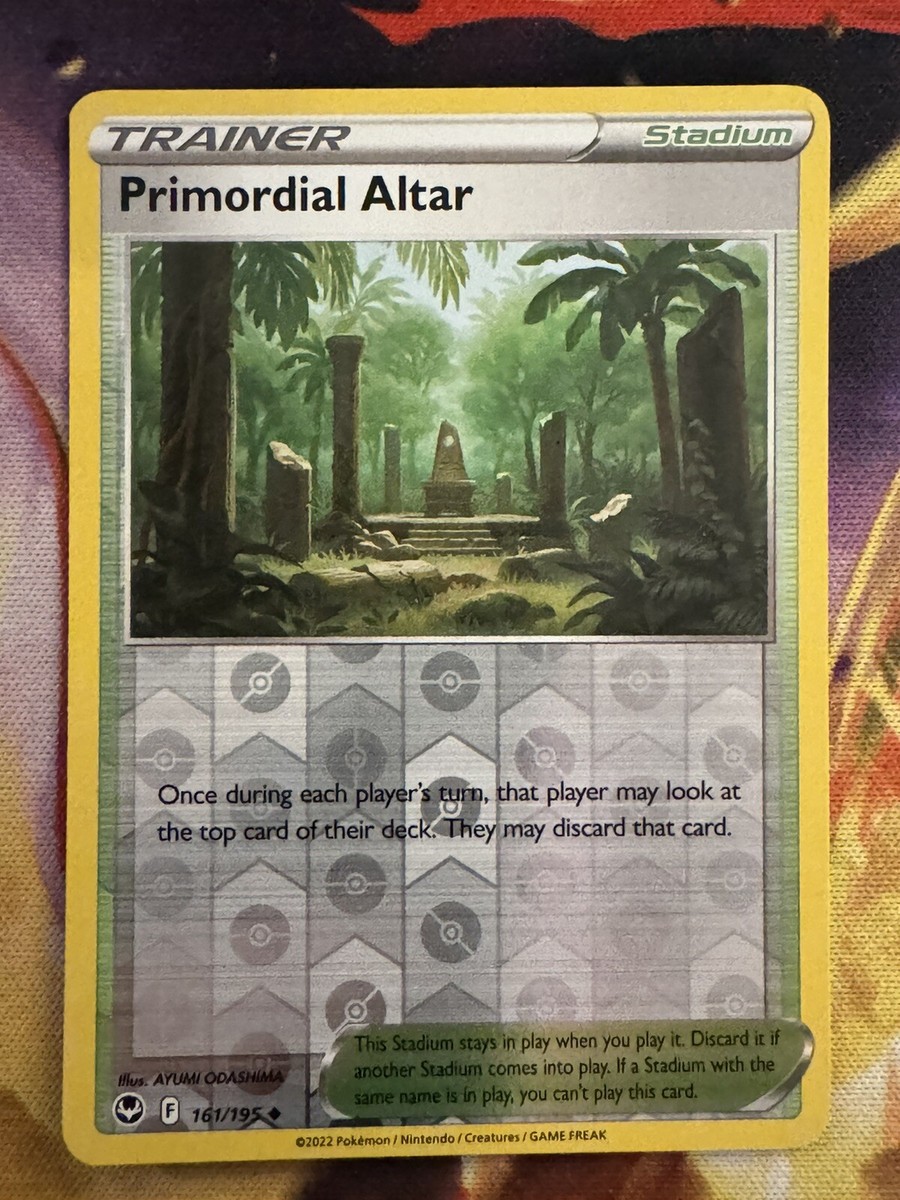 primordial altar pokemon card value Primordial Altar 161/195 Near Mint - B1G1F - Silver Tempest Pokemon Card