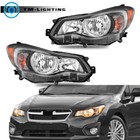 Headlights Pair For Subaru Impreza2012-2014-2015/Crosstrek 2013-2015-2016 Chrome