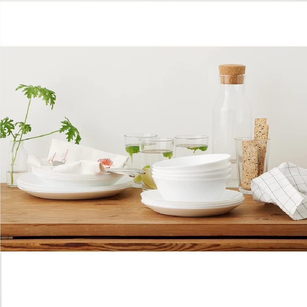 6x OFTAST Serving Bowl Dessert Pasta Bowls Set Tempered Glass Bowls Set