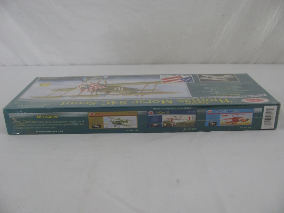 Guillow's Balsa Wood 24" Thomas Morse S4C Scout Flying Model Airplane Kit #201 - Image 2 of 4