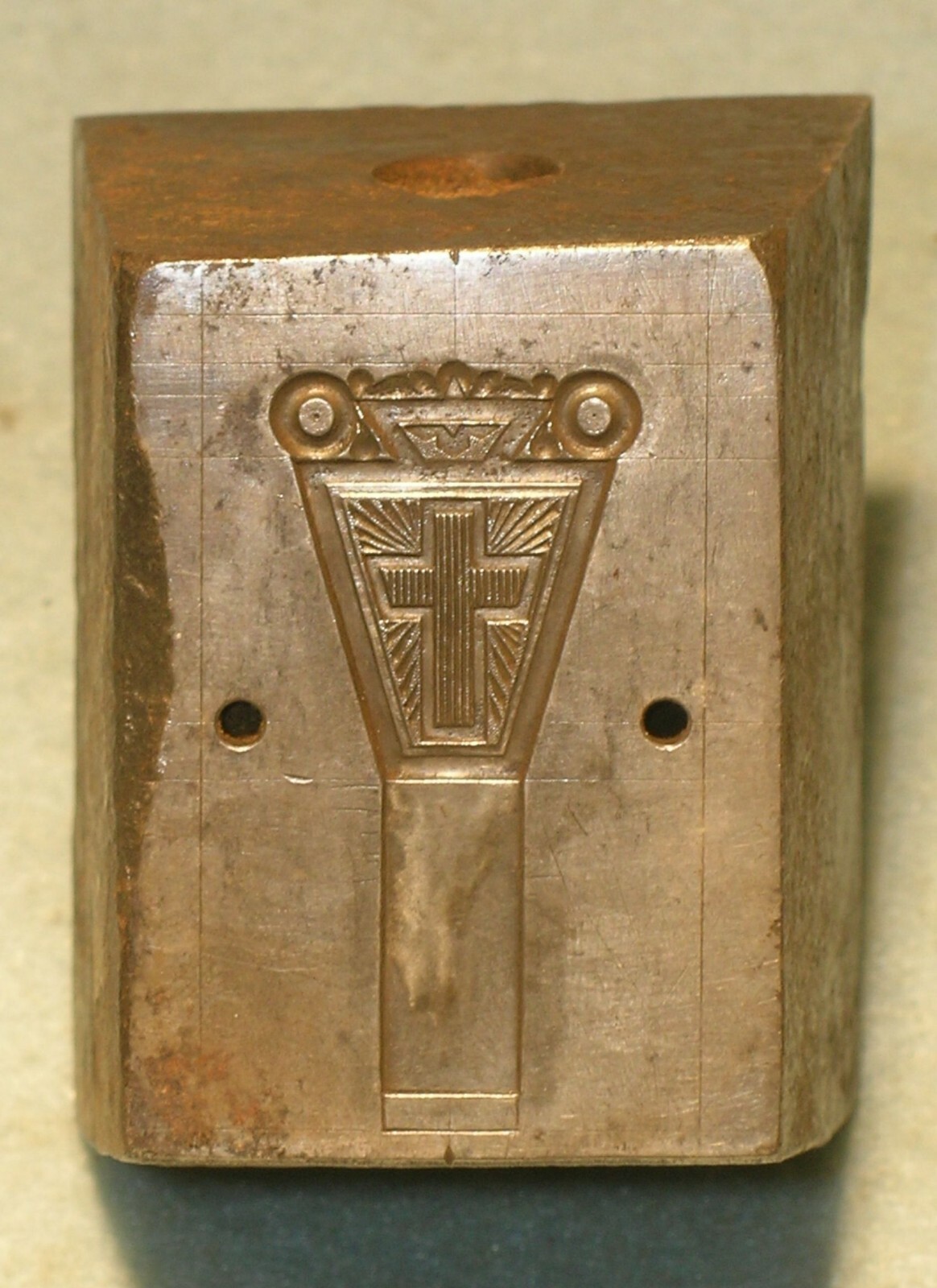 Antique MASONIC KNIGHTS TEMPLAR Watch Fob or Belt Chain STAMPING