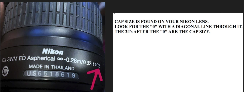 NEW Nikon 58mm Front+LF-4 Rear Lens Caps for FX 35mm f/1.8G AFS Lens-U.S. Ship! - Image 4 of 4