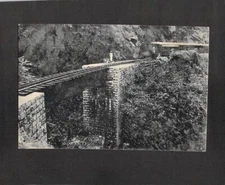 C2593 Transport Railway Burliar Bridge near Coonoor India vintage postcard