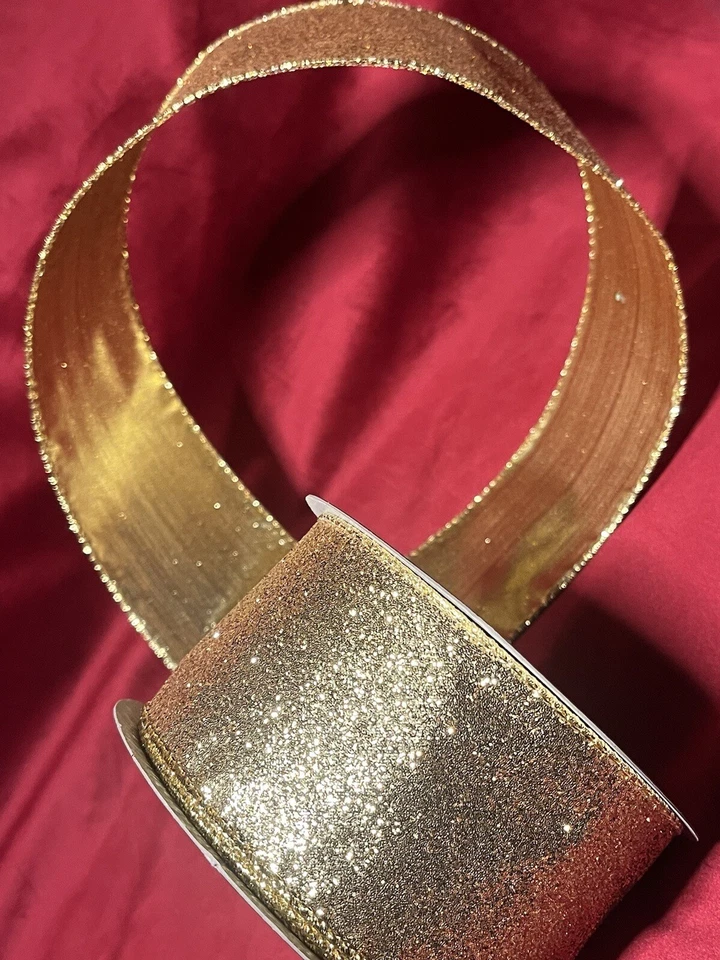 6-bolts=60yards GOLD Sparkle Party Time  RIBBON, 1 Bolt=(4”W x 10Y)FREE SHIPPING - Image 4 of 4