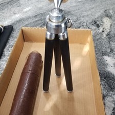 Vintage ISING Camera Tripod Bergneustadt Germany Telescoping Legs Germany  Case