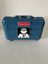 Vintage Fisher Price Medical Kit case Doctor Nurse Toys Set