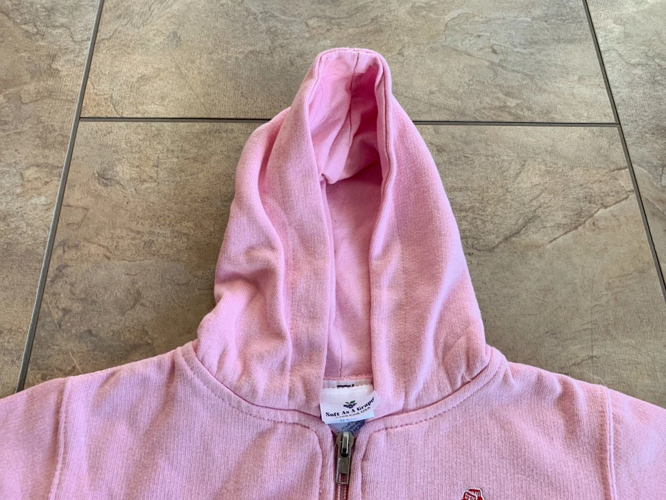 NUEVO MLB Boston Rojo Calcetines Bebé Niña 12 Meses Cremallera Completa Rosa Sudadera con Capucha Suave Como Uvas Foto 4 de 4