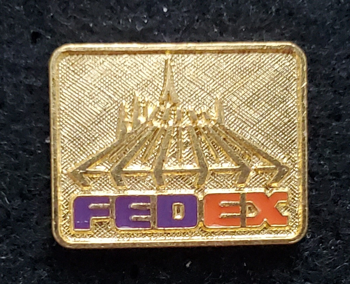Vintage WDW Magic Kingdom Space Mountain FedEx Lounge Disney Pin