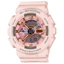 New Casio G-shock GMAS110MP-4A1 Analog-Digital Light Pink Strap Watch