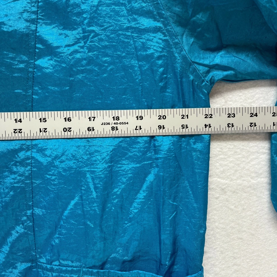 Chaqueta cortavientos Haband vintage para mujer talla M - nailon azul turquesa Foto 4 de 4