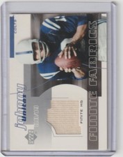 Johnny Unitas 2004 Upper Deck Finite Fabrics Game Used Jersey #FF-JU HOF Colts