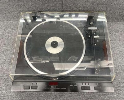 Kenwood Trio KP-F7 Turntable Quartz PLL Direct-Drive Vintage