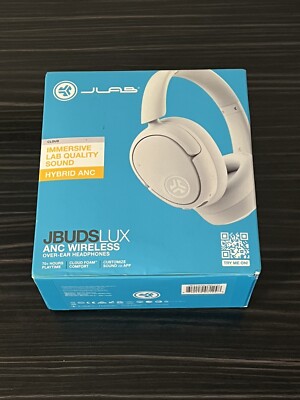 JLab JBuds Lux Bluetooth over-ear Headphones w/ Active Noise Cancellation, Cloud