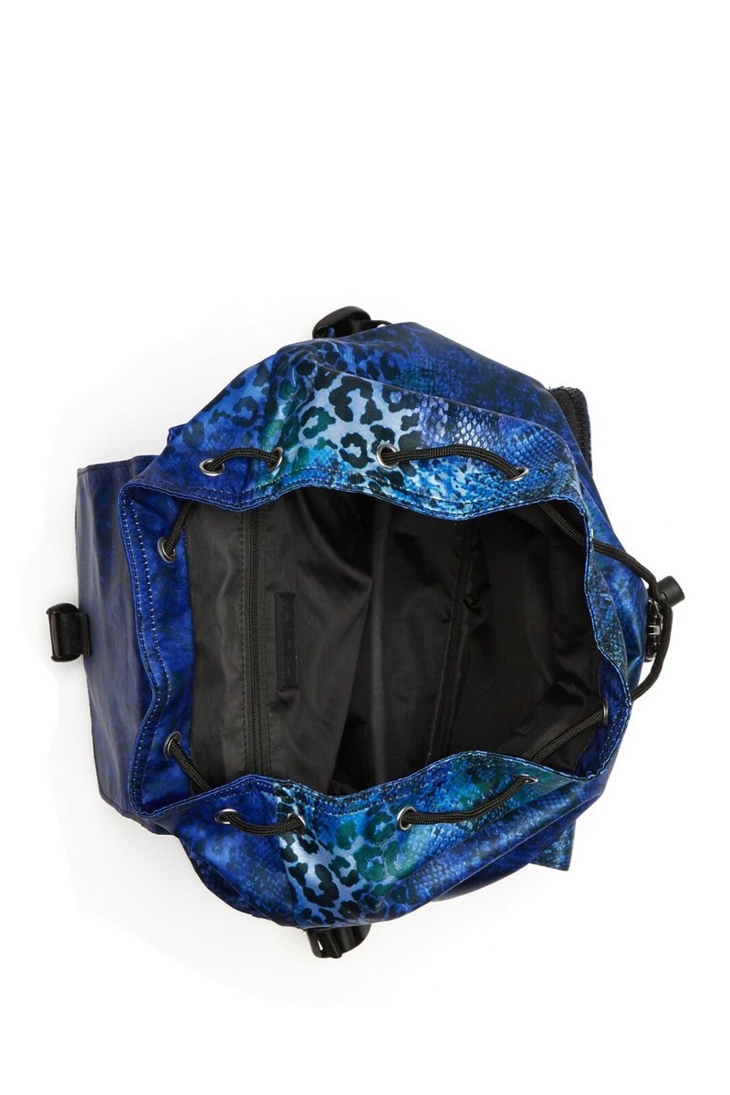NEW Authentic TAHARI *ROXANNE* Blue LEOPARD SNAKE Printed 