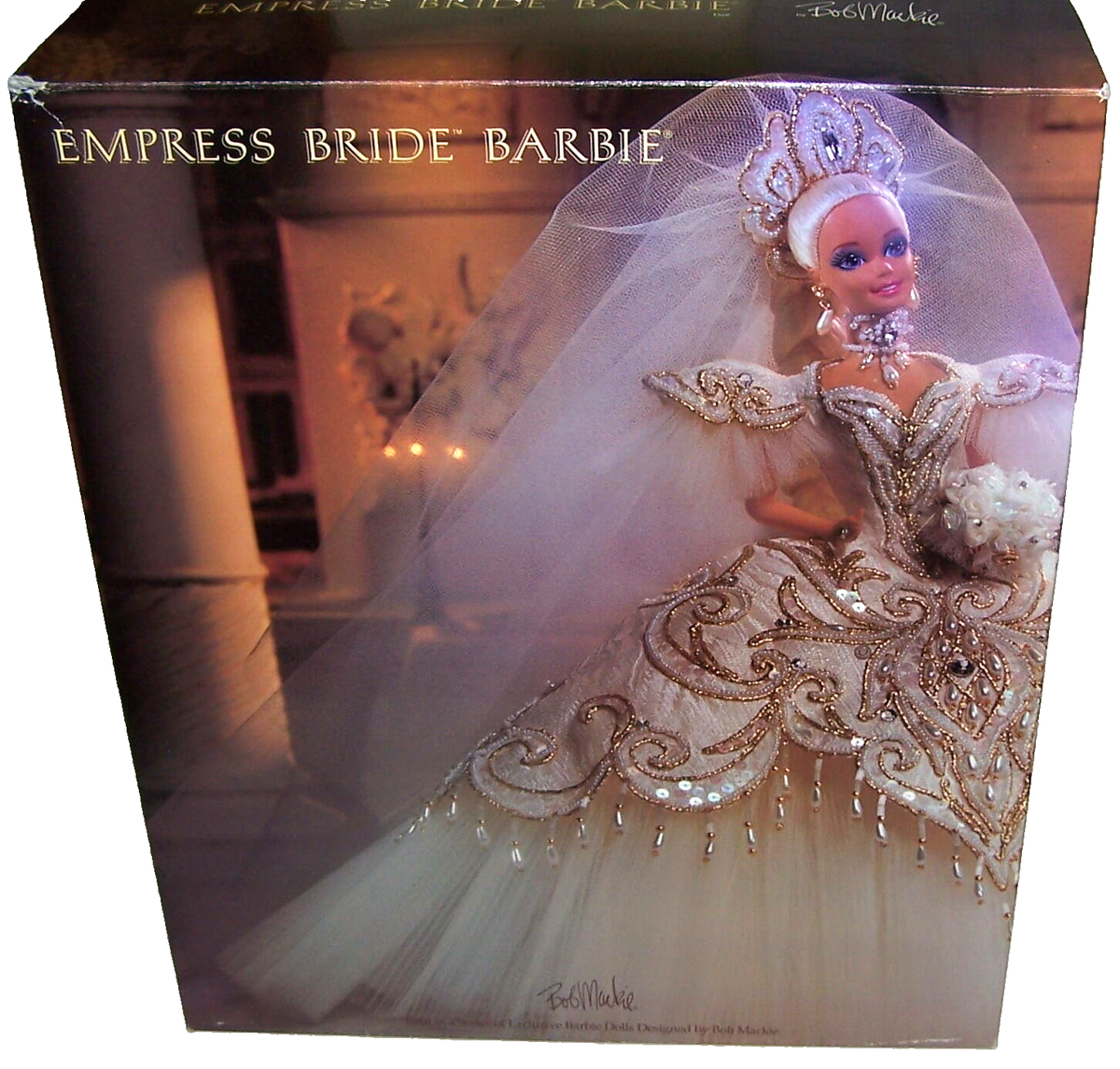 Designer Bob Mackie Beautiful Empress Bride Barbie Doll NIB w