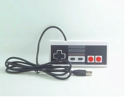Controlador USB con cable Nintendo NES Classic Famicom Pad de control USB para PC con Windows