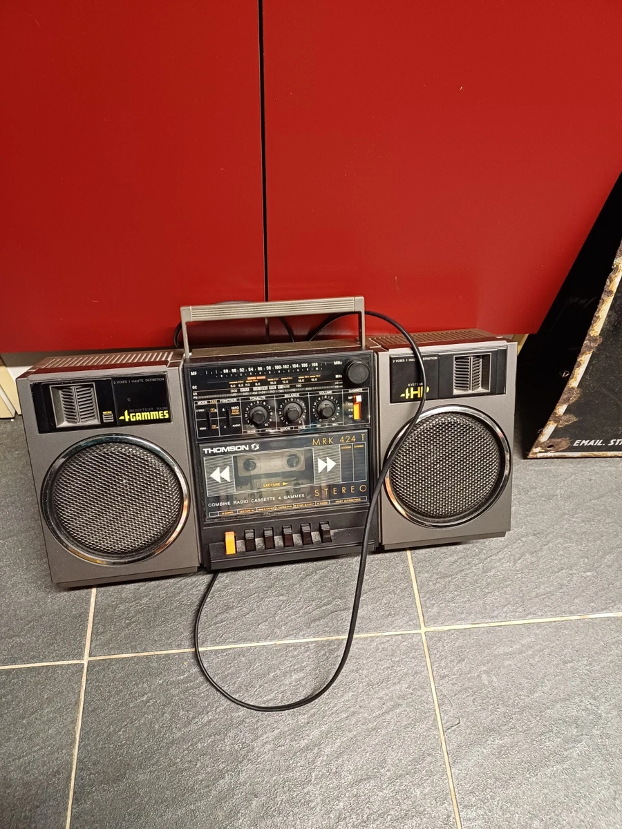 RARE MINI CASSETTE LECTEUR ENREGISTREUR THOMSON MK 151 - VINTAGE BOITE ORANGE