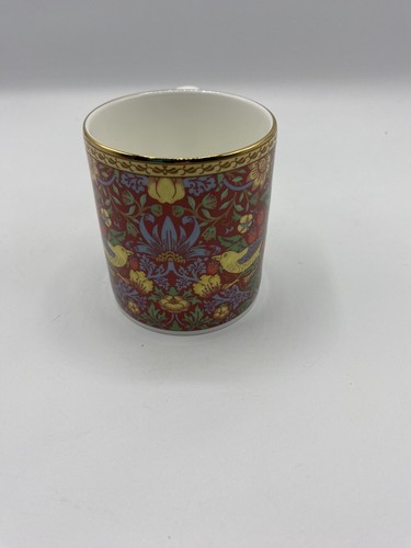 Roy Kirkham Fine Bone China Strawberry Thief Mug Red - Picture 4 of 8