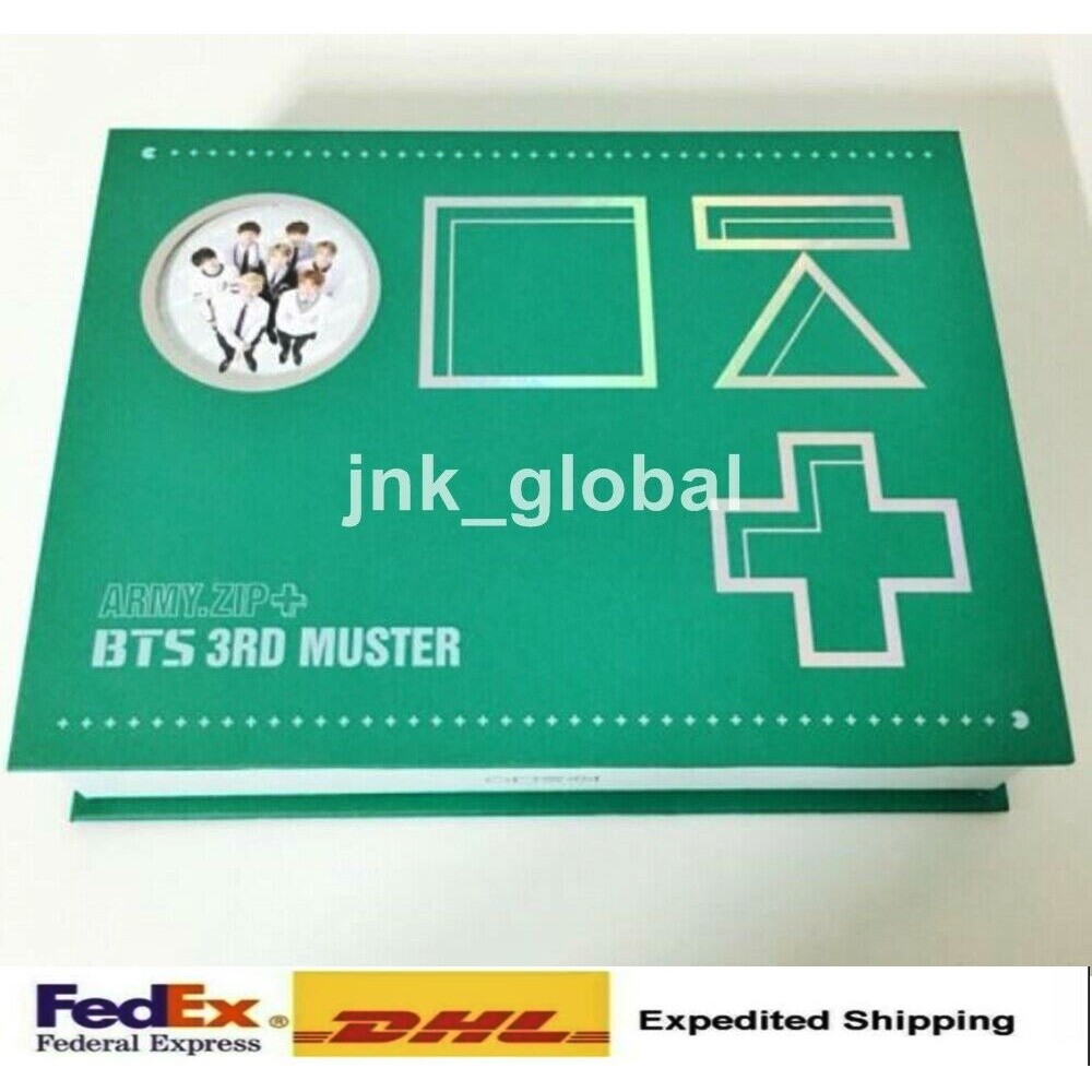 BTS 3rd Muster Army Zip +Official DVD Full Set 3 Disc + NO BTS 3rd Muster Army Zip +Official DVD Full Set 3 Disc + NO