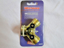 GARDEN HOSE Splitter, Adapter, Hose, Two Way, DIE-CAST ZINC 