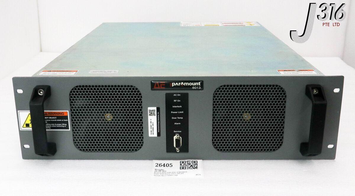 26405 ADVANCED ENERGY PARAMOUNT 6013 RF GENERATOR, 660 26405 ADVANCED ENERGY PARAMOUNT 6013 RF GENERATOR, 660