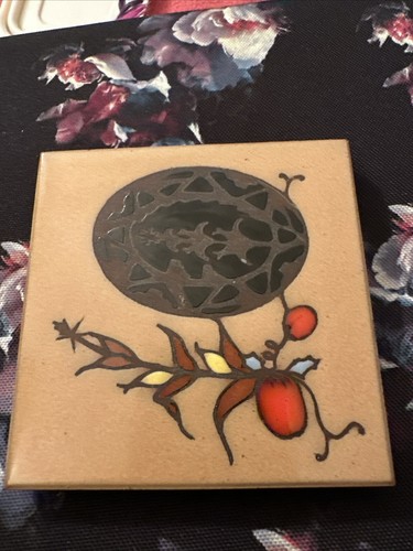 Juego de 2 obras maestras azulejos de cerámica remache montaña rusa suroeste cactus tema - Imagen 3 de 5