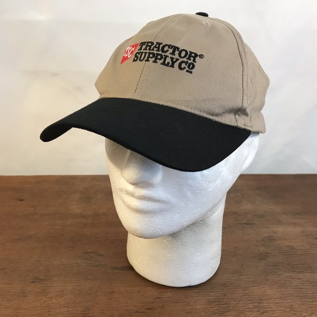 TSC Tractor Supply Company Tan Cotton Strapback Baseball Cap Hat (CH10