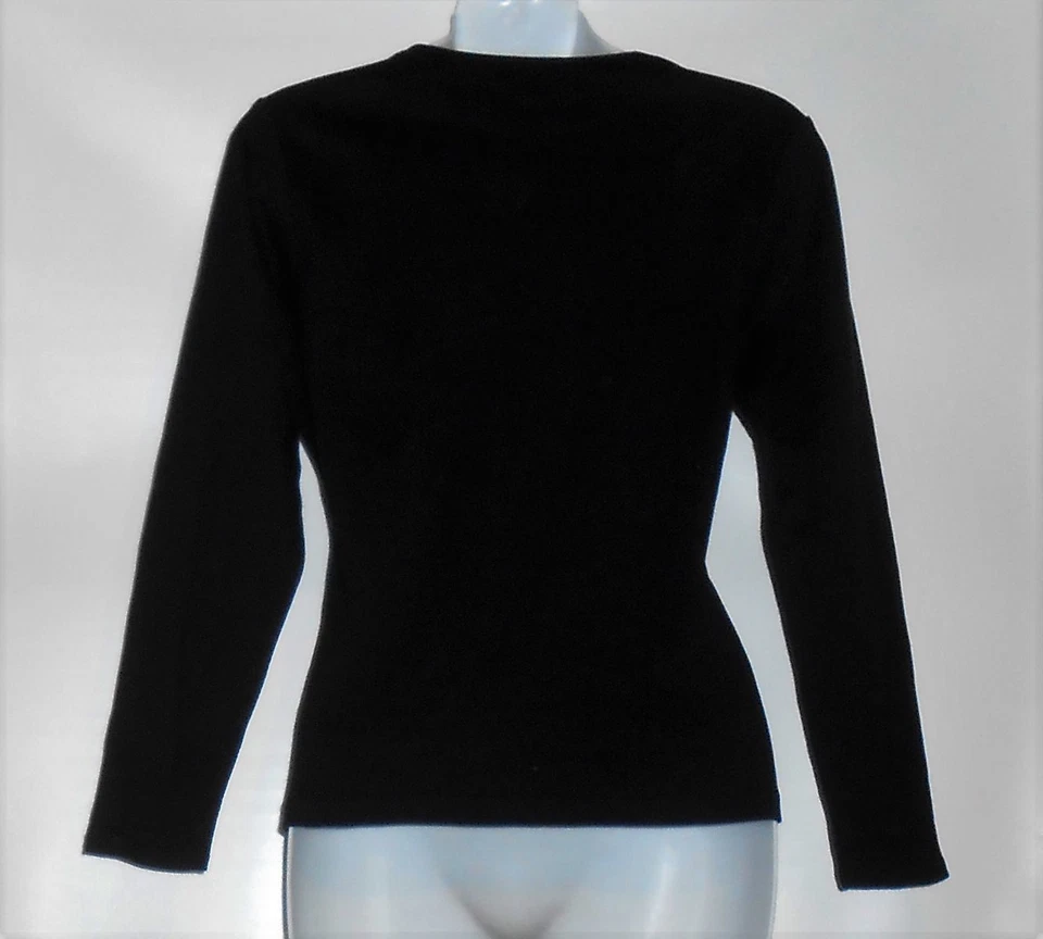 Arizona Girls Long Sleeve Graphic Crown & Studs T-Shirt Black 10 1/2-12 1/2 NWT - Image 2 of 2