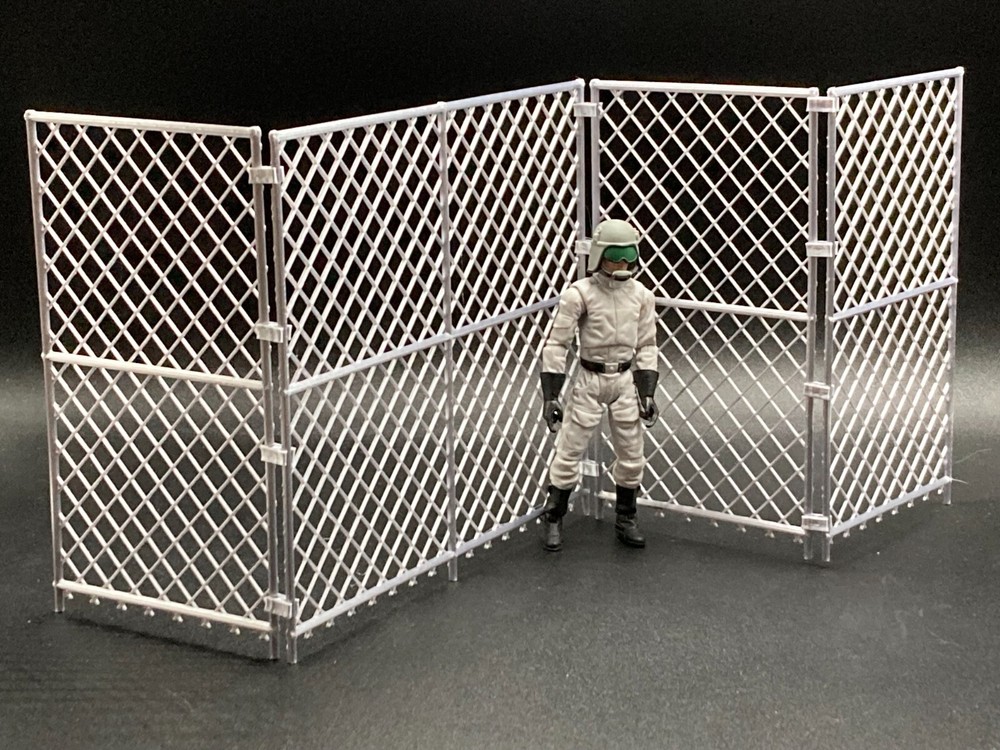 CUSTOM MODULAR FENCE for 3.75 1:18 scale FIGURE STAR WARS GI JOE DIORAMA