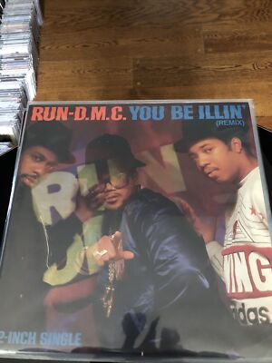 Mint- Run-D.M.C. You Be ILLIN  Profile Records PROMO White Label Stereo LP