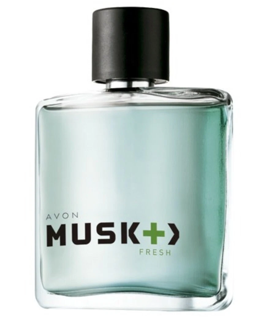 Avon Musk Fresh Eau de Toilette Spray for him 75 ml New Boxed Aftershave
