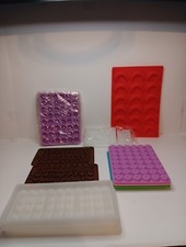 Silicon Cooking Molds For Chocolate, Pastries, Lot Of 18 Molds. Some New Sealed