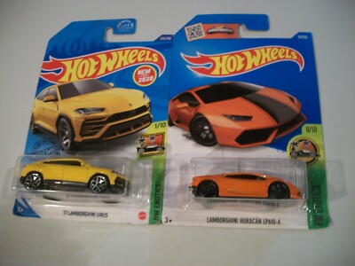 Hot Wheels HW Exotics '17 LAMBORGHINI URUS & LAMBORGHINI HURACAN LP610-4 1:64