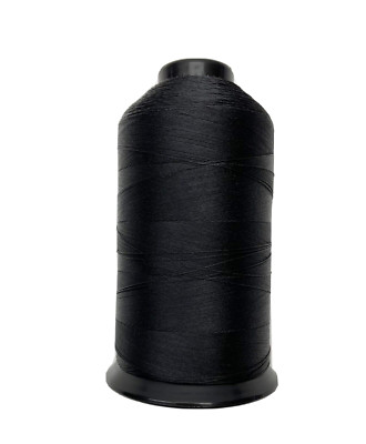 Outdoor Bonded POLYESTER V92 SEWING UV THREAD BLACK ONE 8 oz Spool T-90 Made USA