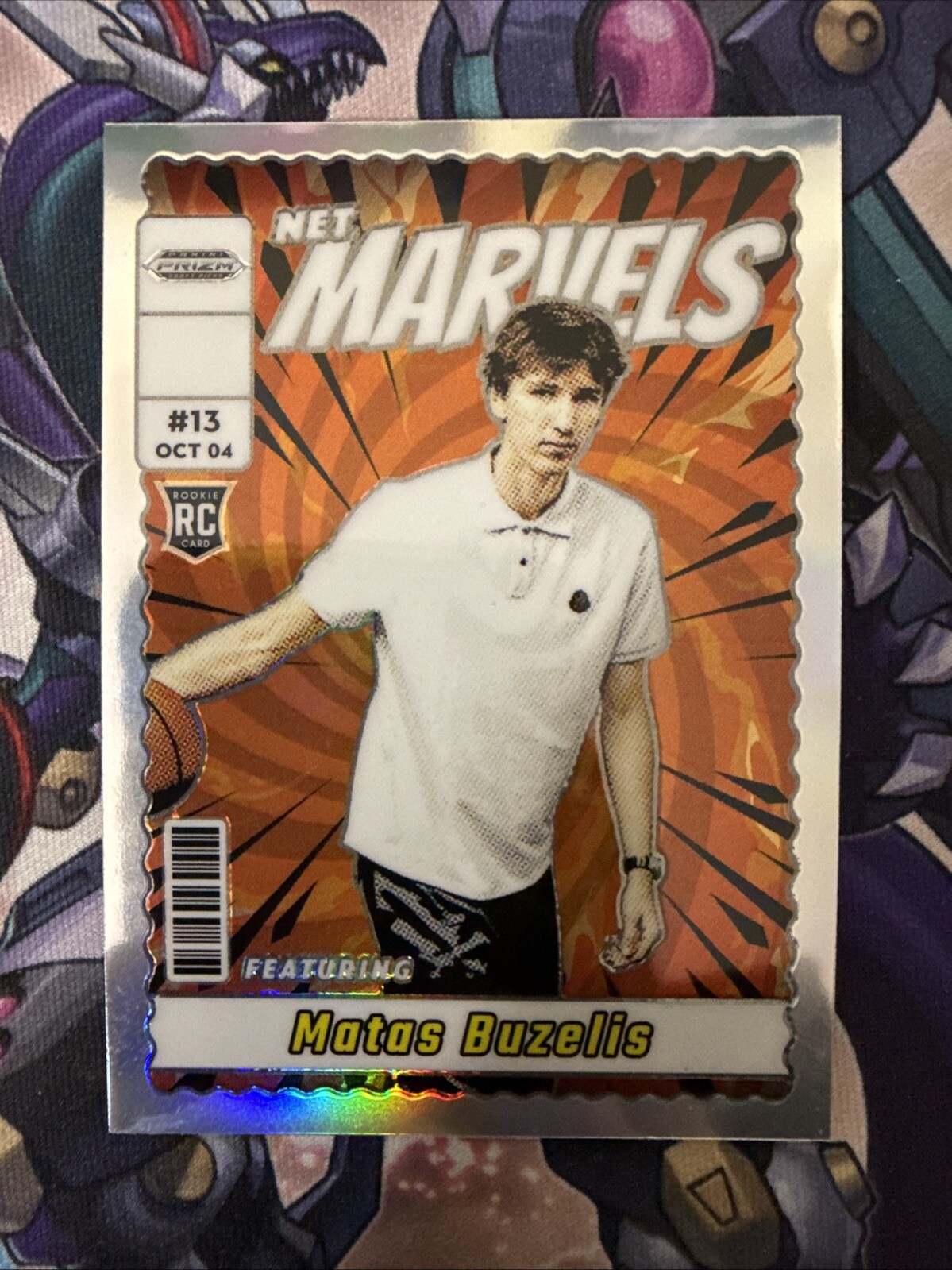 2024 Panini Prizm Draft Picks Matas Buzelis Net Marvels Silver Prizm Rookie Card