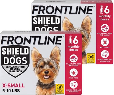 Frontline Shield For Dogs XS | Pink | 5-10lbs | 12 doses
