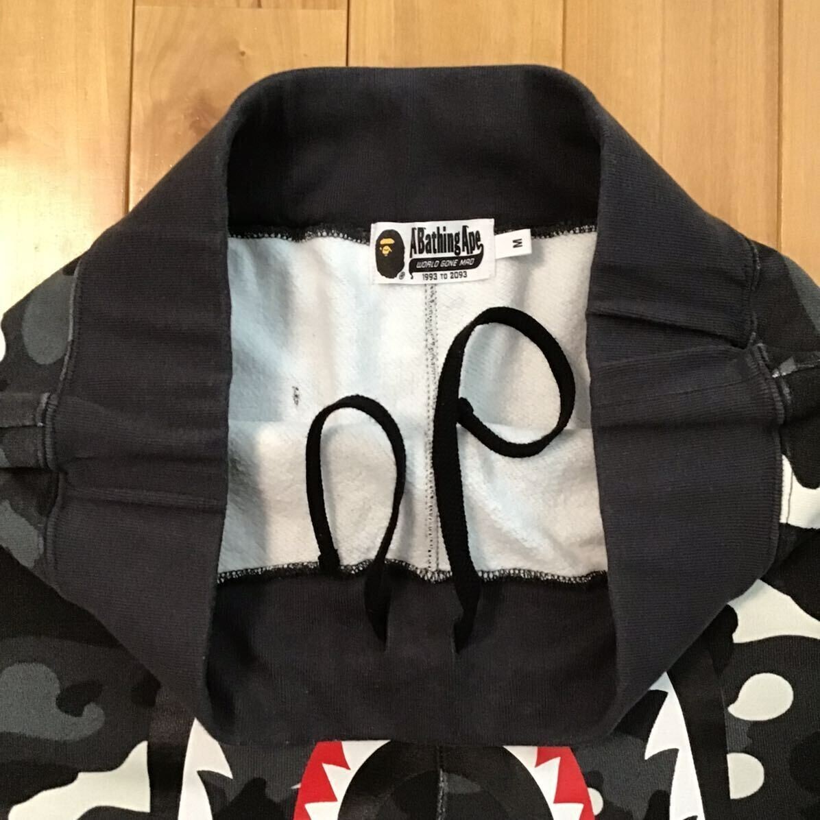Glow in the dark BAPE City camo shark sweat pants Black A Bathing